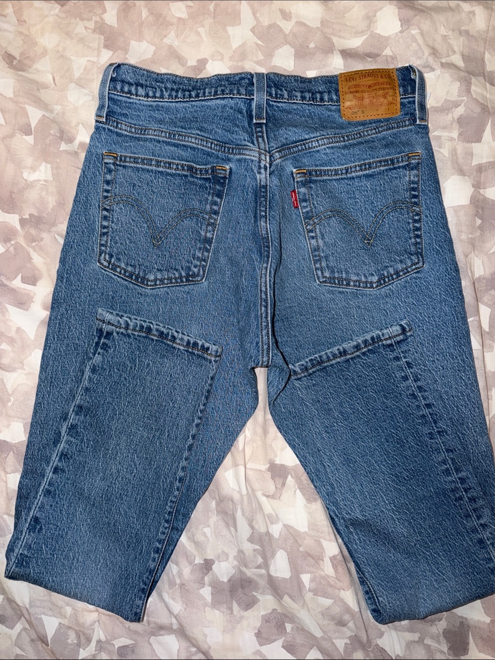Levi's 501 Relaxed Fit Blue Denim Jeans 28x28